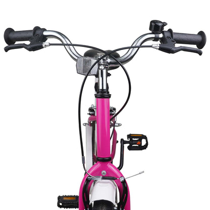 Kids Bike 20 Inches for 6-11 Years Old Pink White
