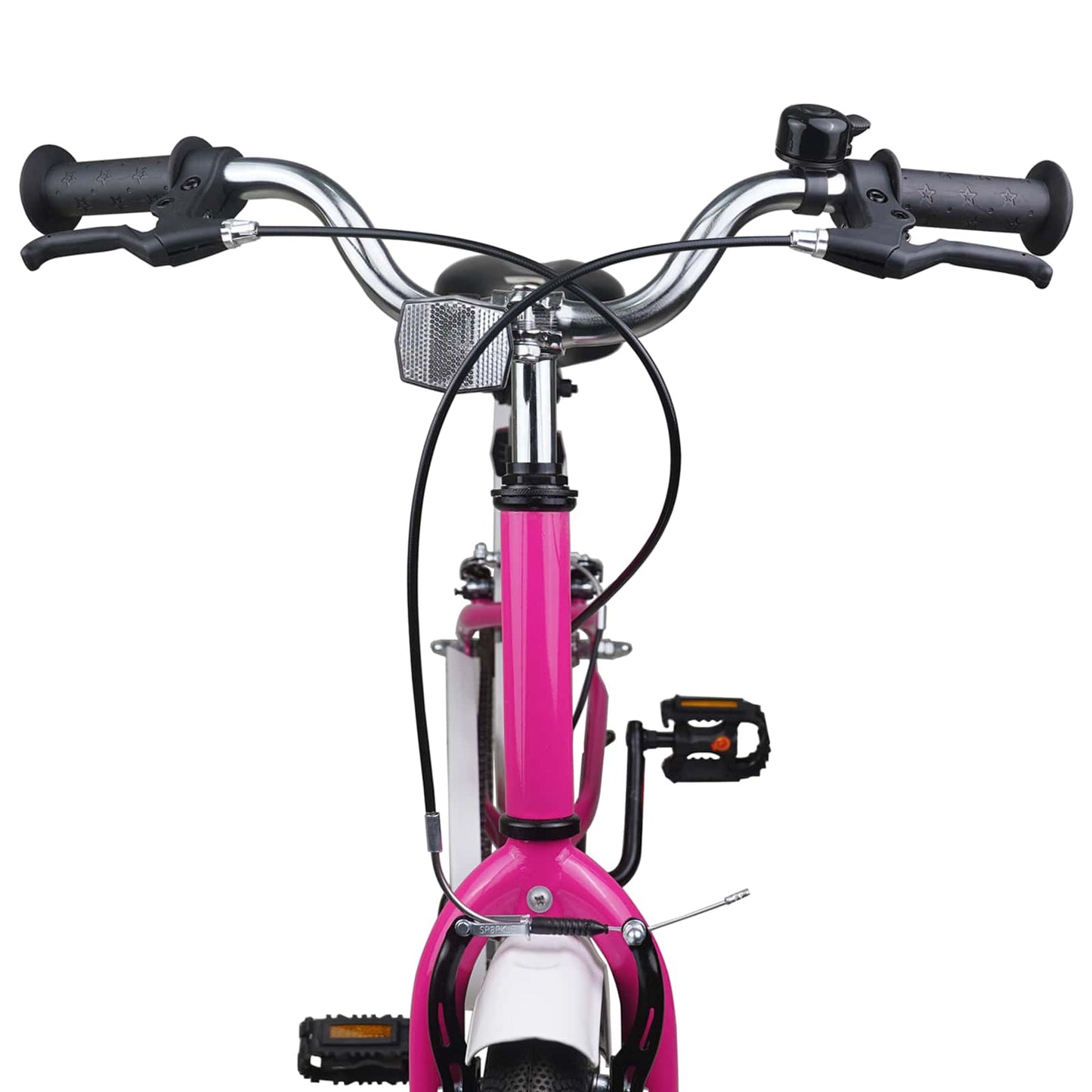 Kids Bike 22 Inches for 7-12 Years Old Pink White