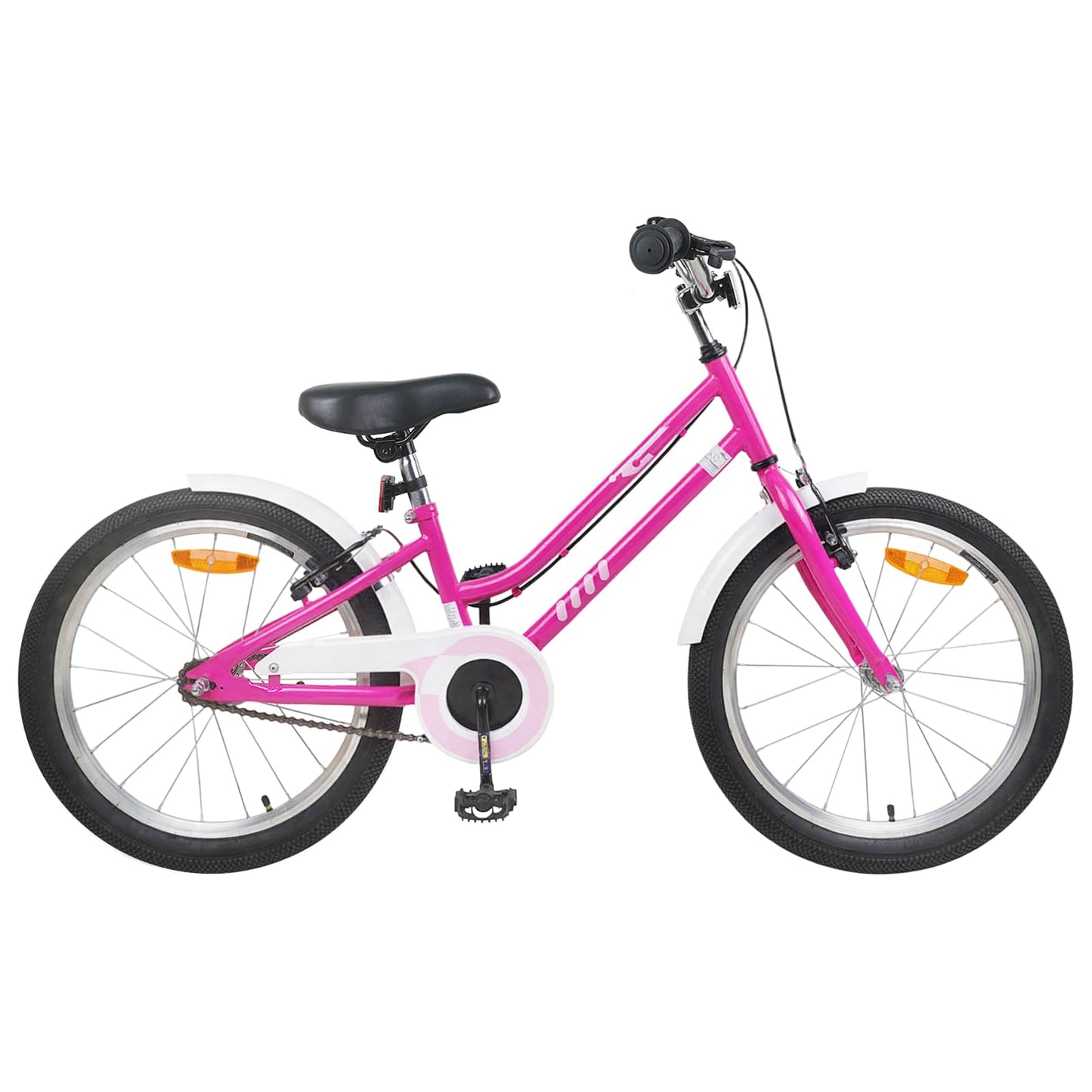 Kids Bike 22 Inches for 7-12 Years Old Pink White