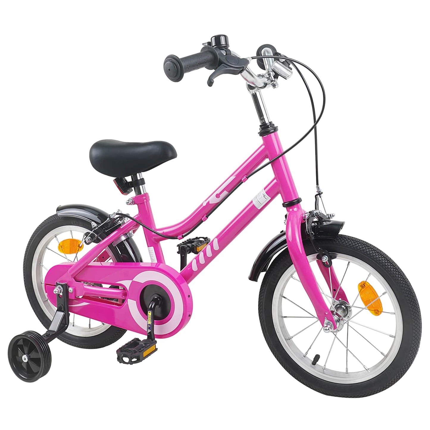 Kids Bike 14 Inches for 3-5 Years Old Pink Black