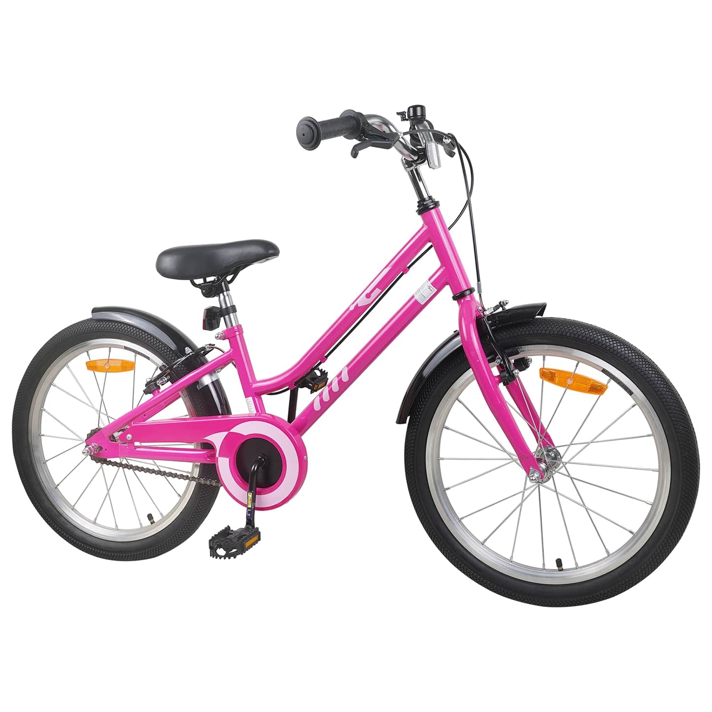 Kids Bike 22 Inches for 7-12 Years Old Pink Black