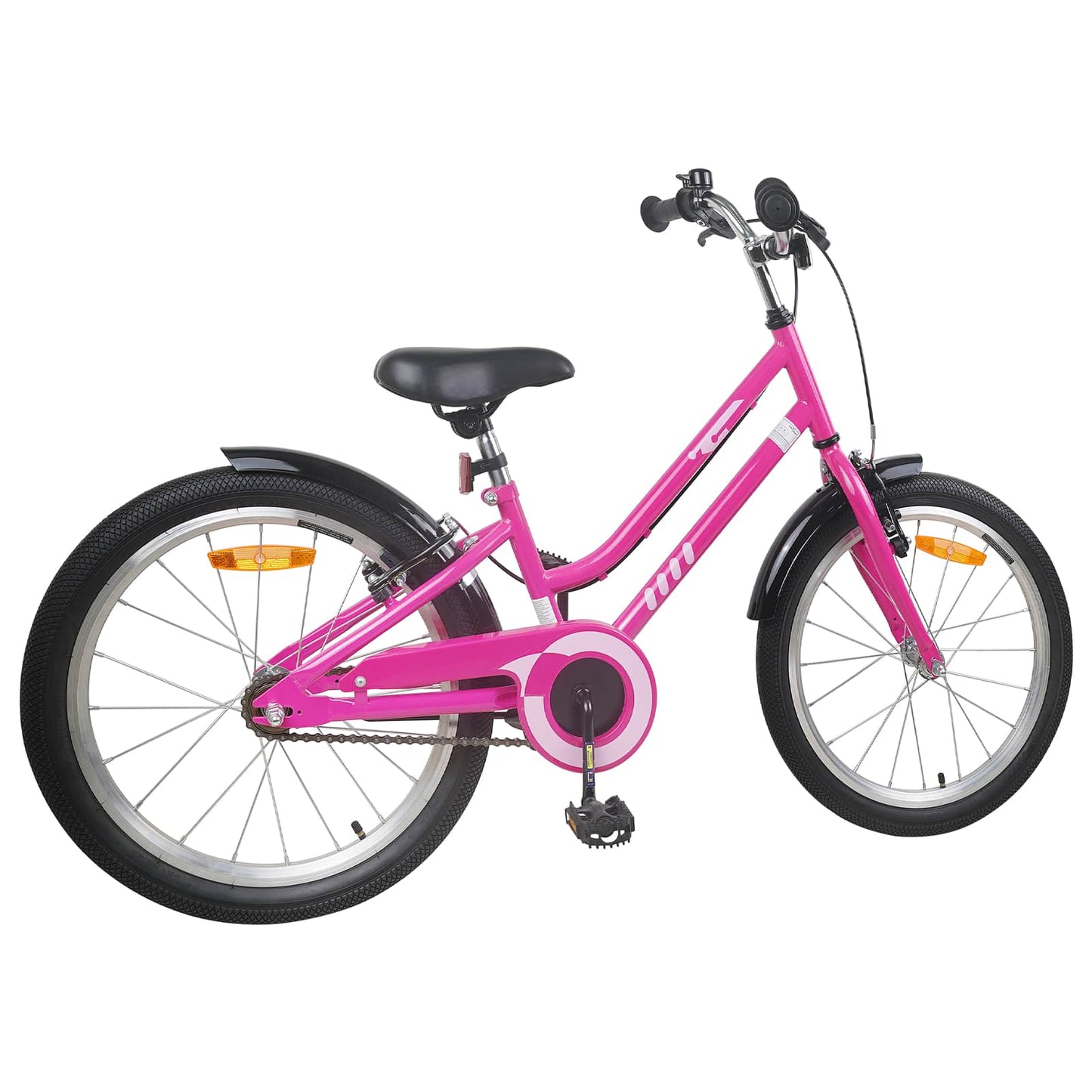 Kids Bike 22 Inches for 7-12 Years Old Pink Black