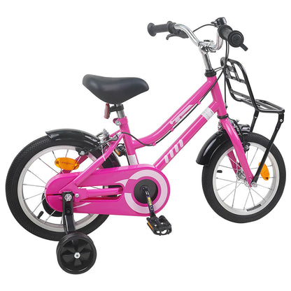 Kids Bike 14 Inches for 3-5 Years Old Pink and Black