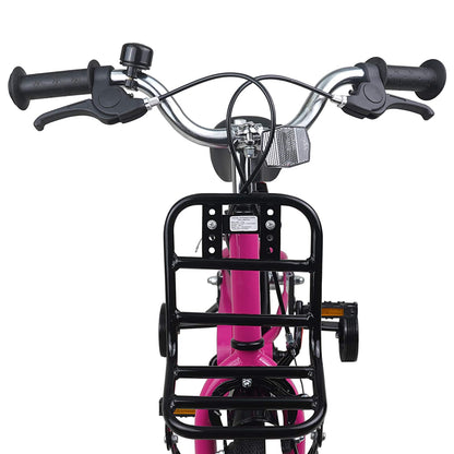 Kids Bike 16 Inches for 4-6 Years Old Pink and Black