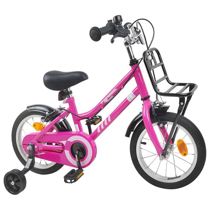 Kids Bike 16 Inches for 4-6 Years Old Pink and Black