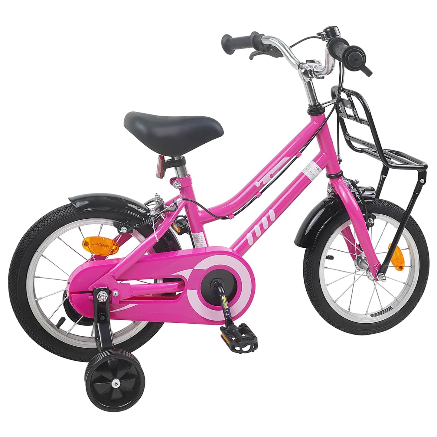 Kids Bike 16 Inches for 4-6 Years Old Pink and Black