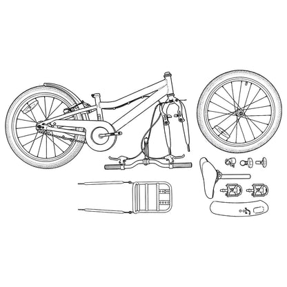 Kids Bike 22 Inches for 7-12 Years Old Pink Black