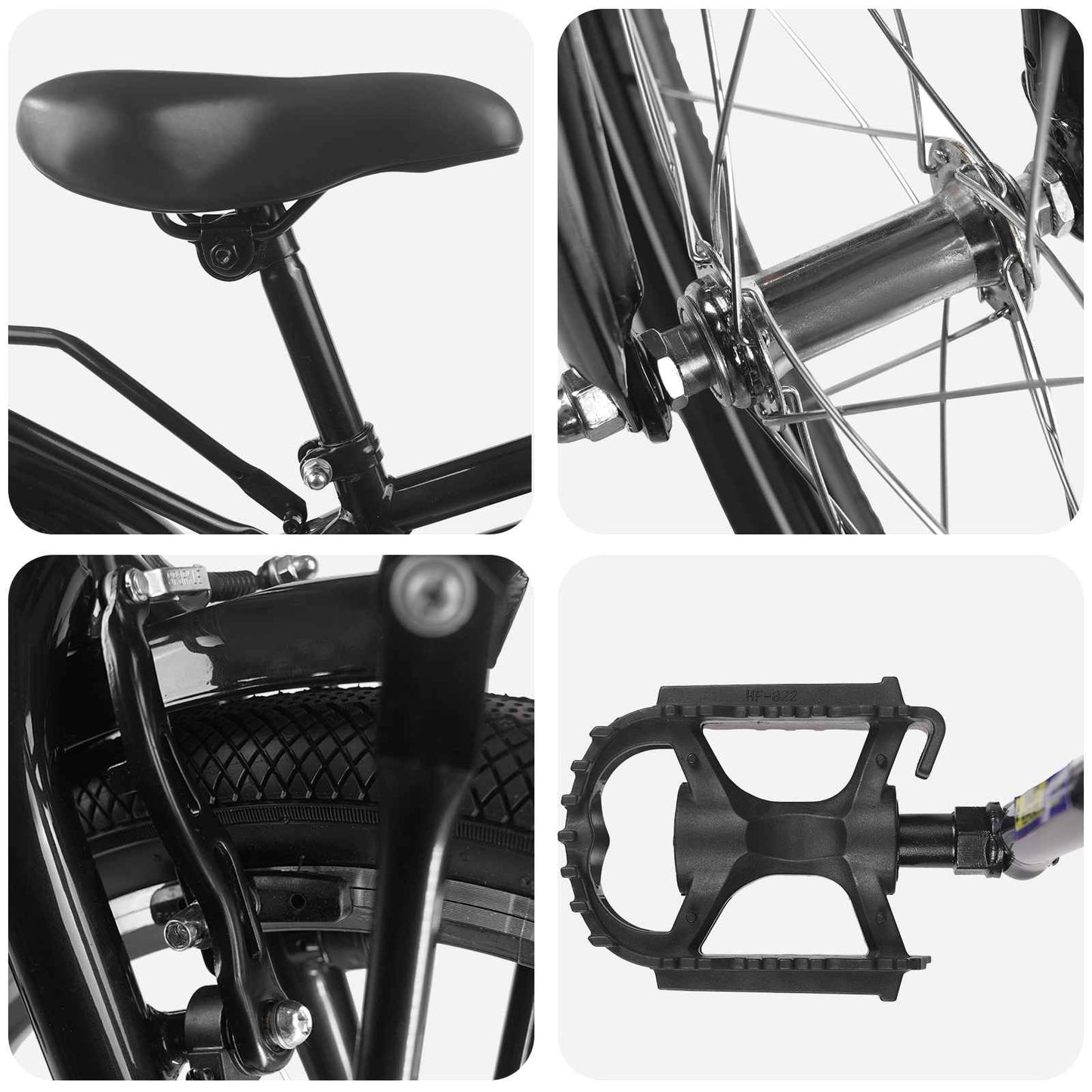 Kids Bike 14 Inches for 3-5 Years Old Black