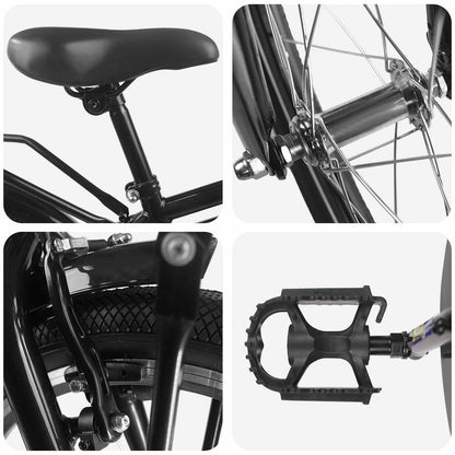 Kids Bike 20 Inches for 6-11 Years Old Black