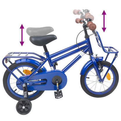 Kids Bike 12 Inches for 2-4 Years Old Dark Blue
