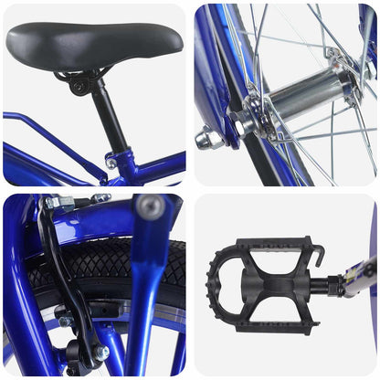 Kids Bike 22 Inches for 7-12 Years Old Dark Blue