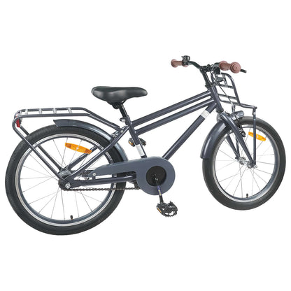 Kids Bike 22 Inches for 7-12 Years Old Dark Grey