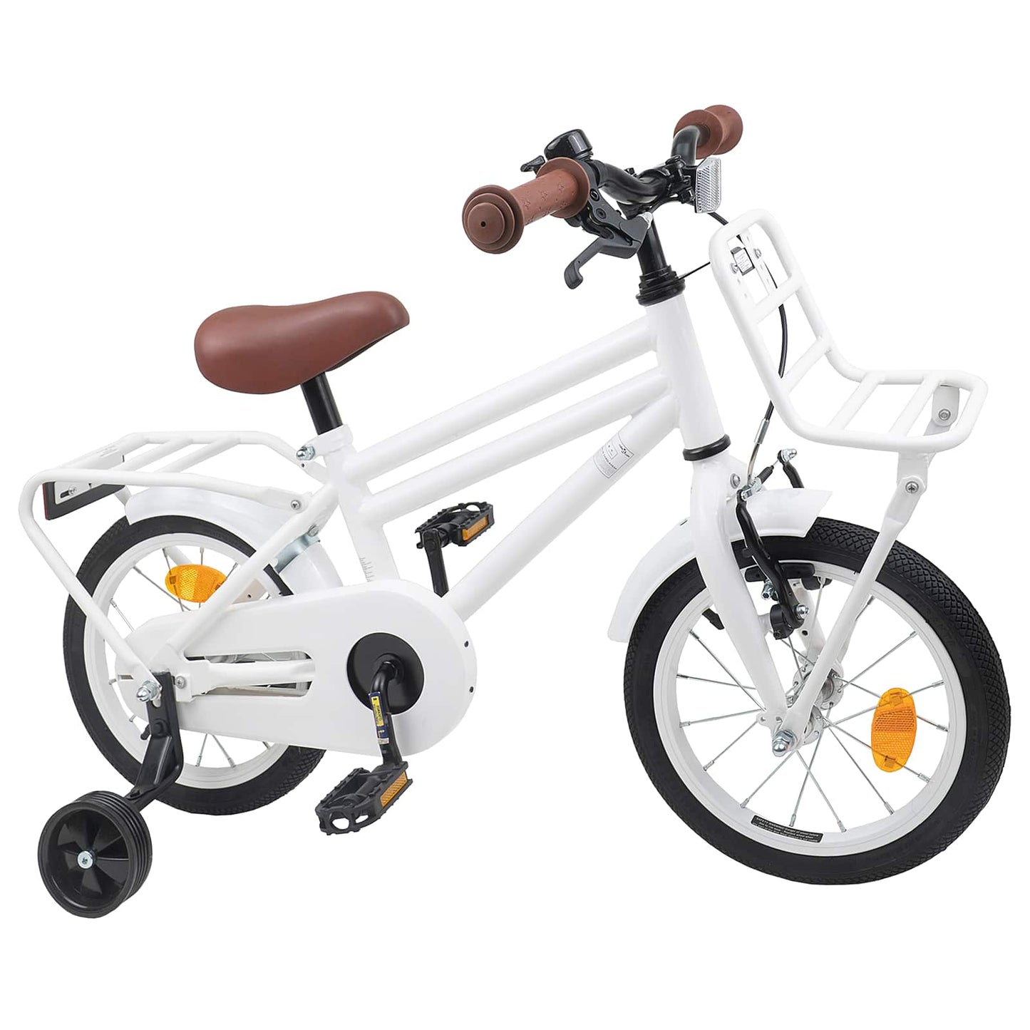 Kids Bike 12 Inches for 2-4 Years Old White