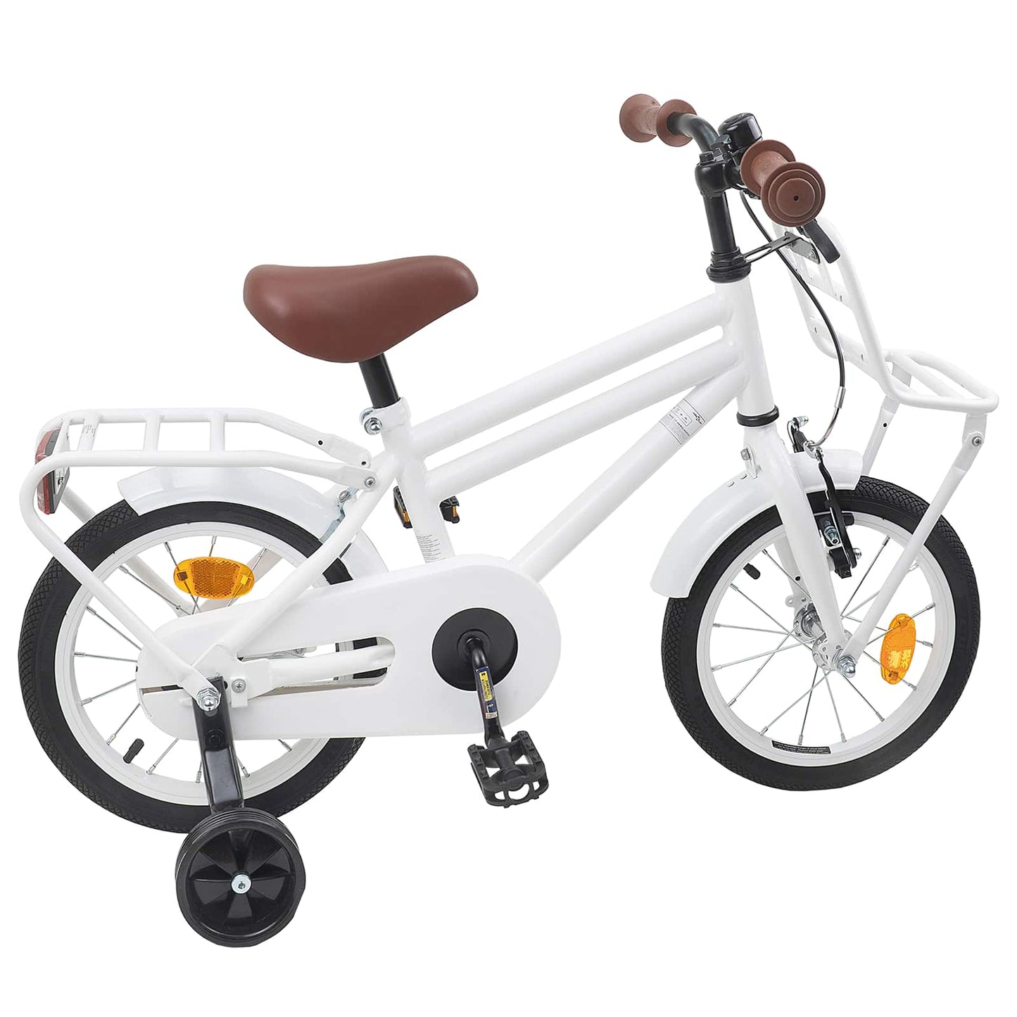 Kids Bike 12 Inches for 2-4 Years Old White