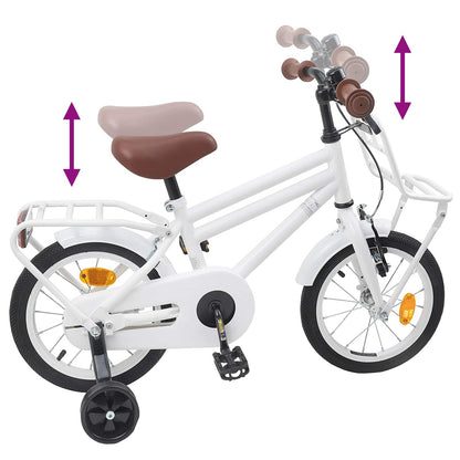 Kids Bike 12 Inches for 2-4 Years Old White