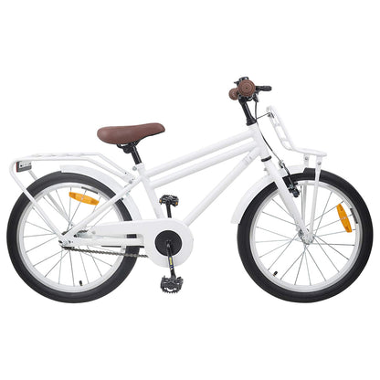 Kids Bike 22 Inches for 7-12 Years Old White