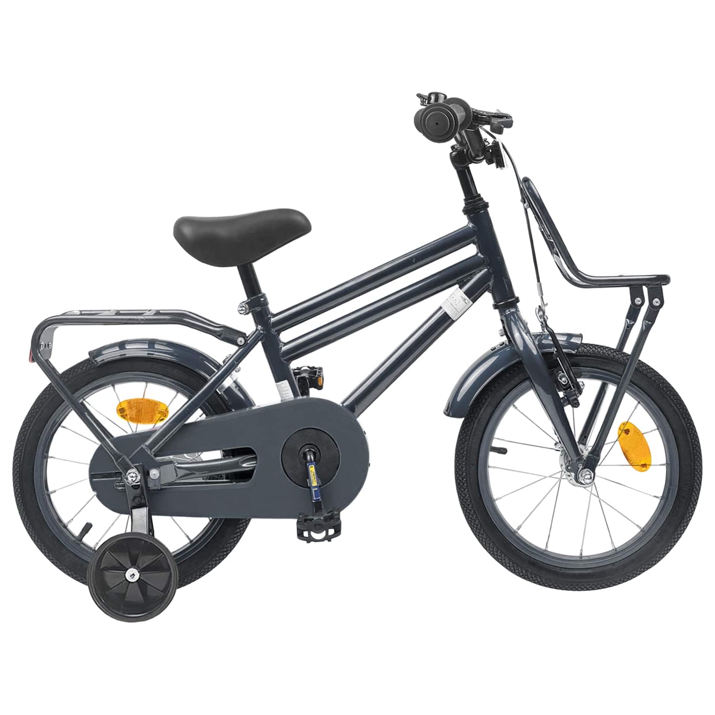 Kids Bike 14 Inches for 3-5 Years Old Dark Grey