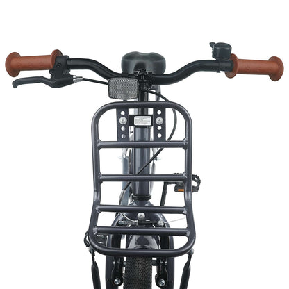 Kids Bike 22 Inches for 7-12 Years Old Dark Grey