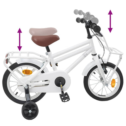 Kids Bike 14 Inches for 3-5 Years Old White