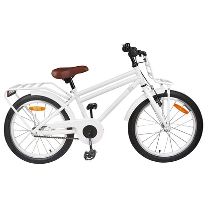 Kids Bike 22 Inches for 7-12 Years Old White