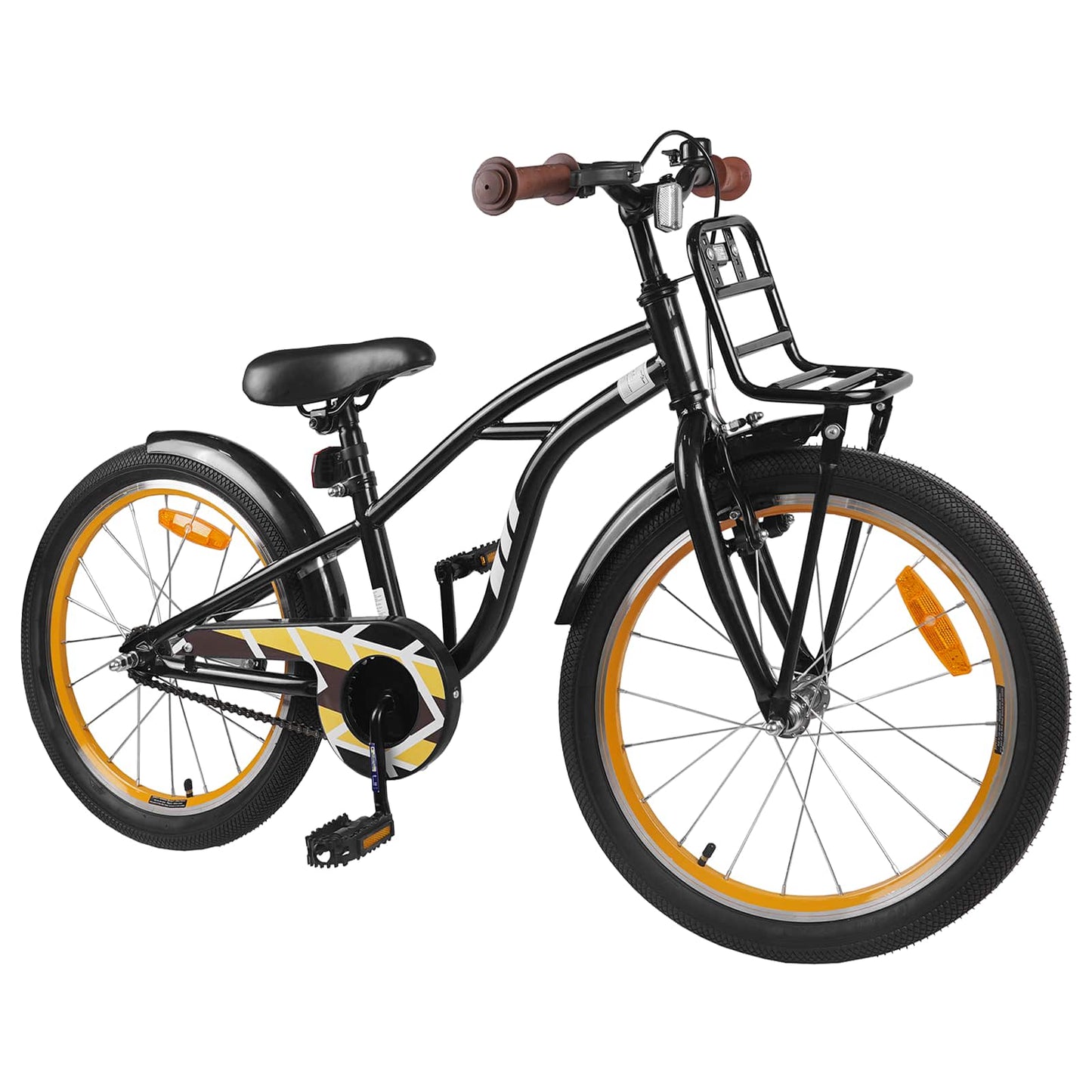 Kids Bike 22 Inches for 7-12 Years Old Black