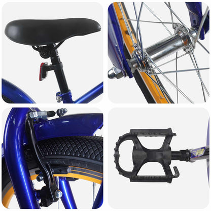 Kids Bike 20 Inches for 6-11 Years Old Dark Blue