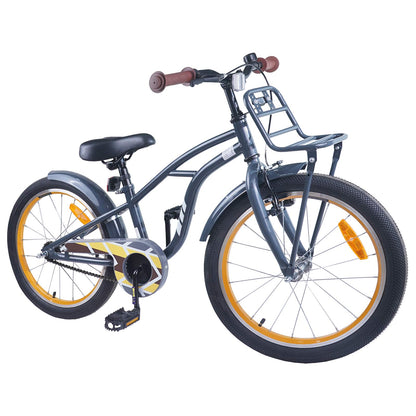 Kids Bike 18 Inches for 5-7 Years Old Dark Grey