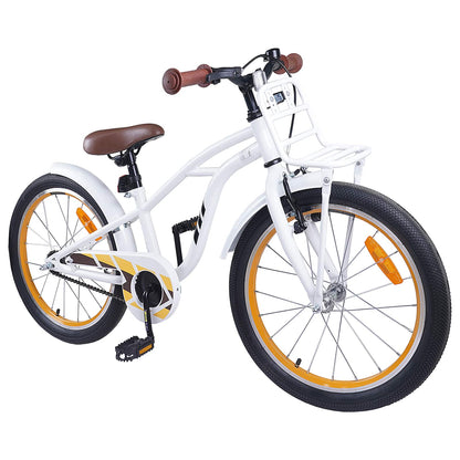 Kids Bike 18 Inches for 5-7 Years Old White