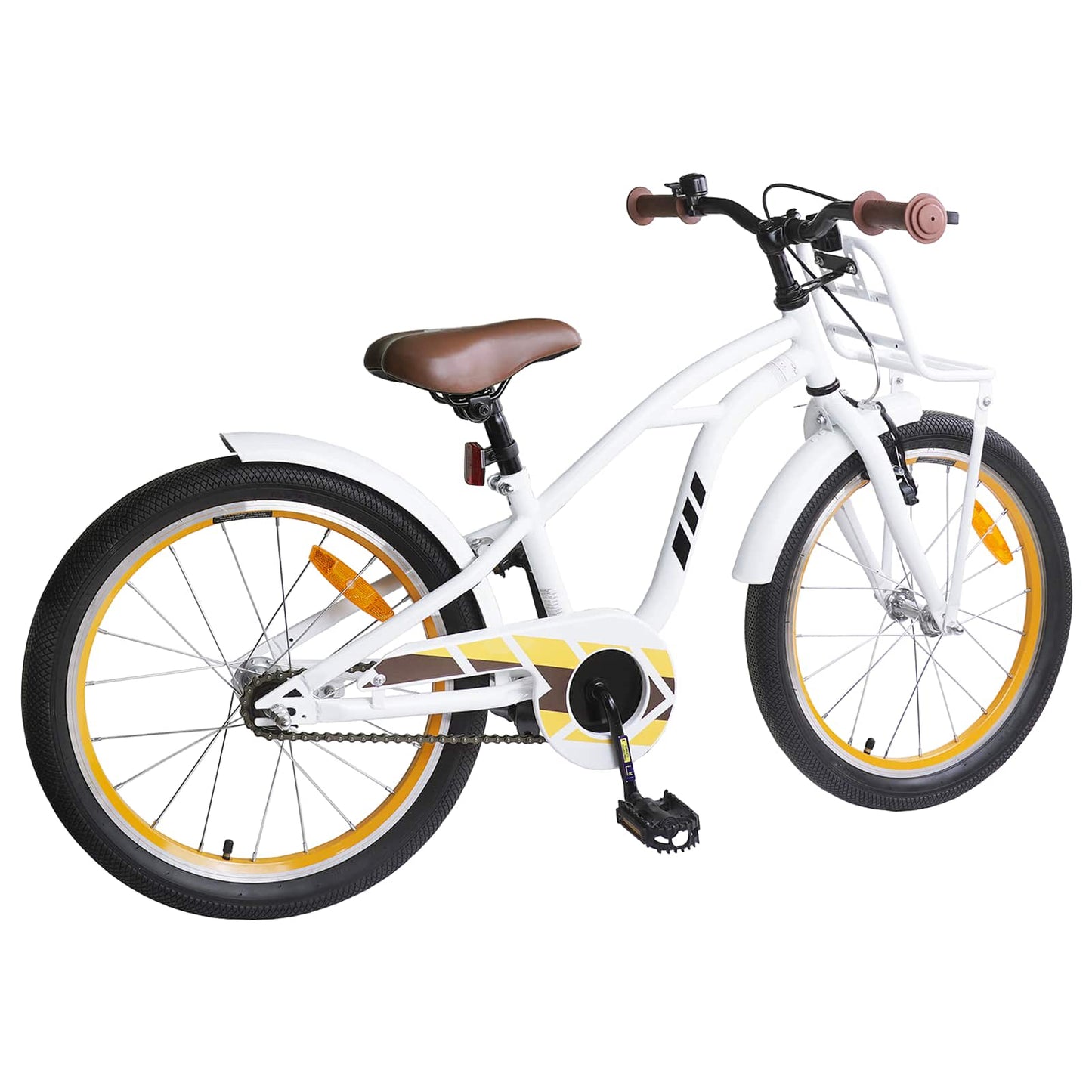 Kids Bike 18 Inches for 5-7 Years Old White