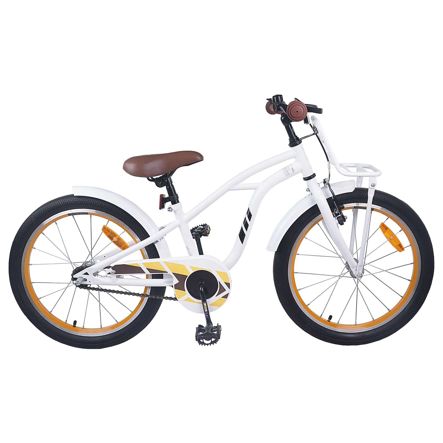 Kids Bike 22 Inches for 7-12 Years Old White