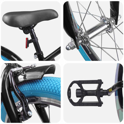 Kids Bike 18 Inches for 5-7 Years Old Black