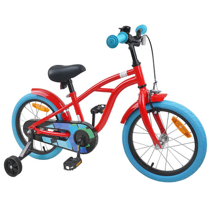 Kids Bike 16'' for 4-6 Years Old Red