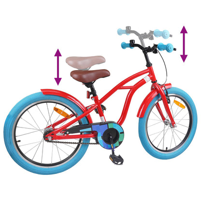 Kids Bike 18 Inches for 5-7 Years Old Red