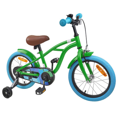 Kids Bike 16'' for 4-6 Years Old Green