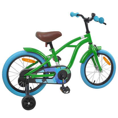 Kids Bike 16'' for 4-6 Years Old Green