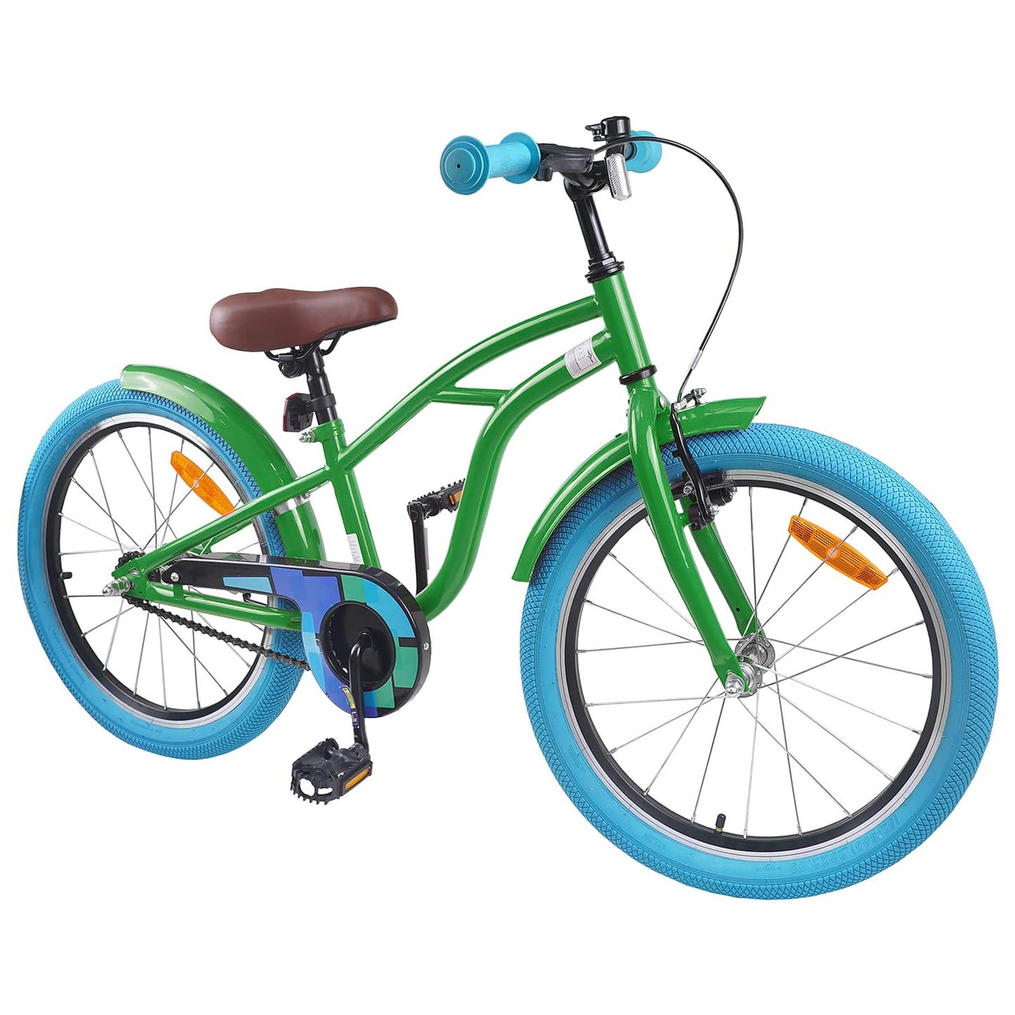 Kids Bike 18 Inches for 5-7 Years Old Green