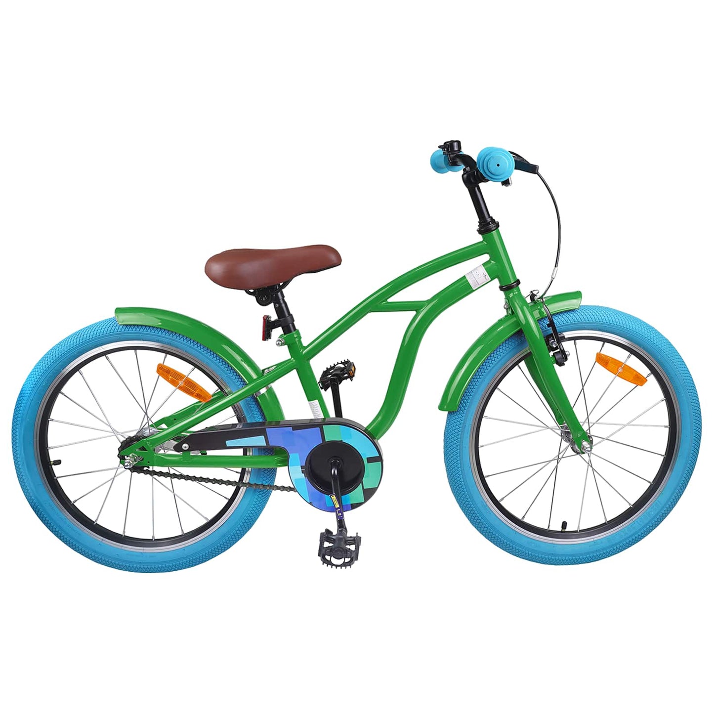 Kids Bike 18 Inches for 5-7 Years Old Green