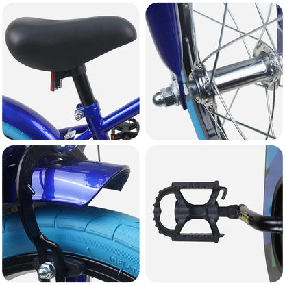 Kids Bike 16'' for 4-6 Years Old Dark Blue