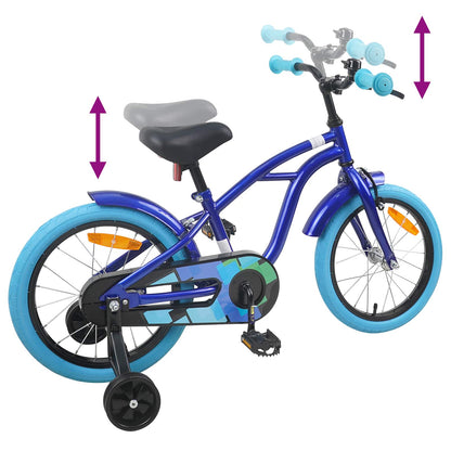 Kids Bike 16'' for 4-6 Years Old Dark Blue
