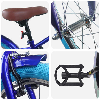 Kids Bike 18 Inches for 5-7 Years Old Dark Blue