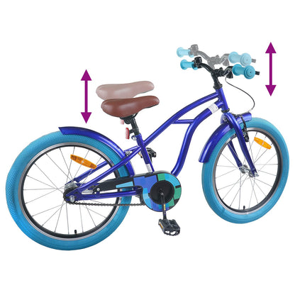 Kids Bike 18 Inches for 5-7 Years Old Dark Blue