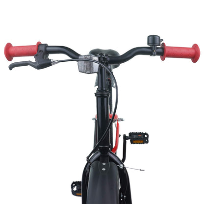 Kids Bike 22 Inches for 7-12 Years Old Red Black