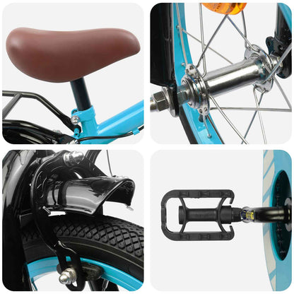 Kids Bike 14 Inches for 3-5 Years Old Light Blue