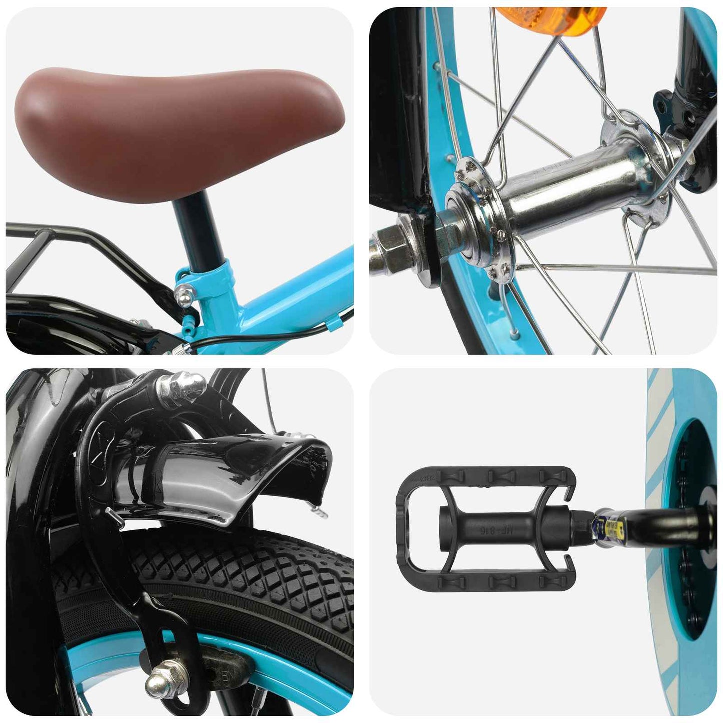 Kids Bike 16 Inches for 4-6 Years Old Light Blue