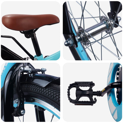 Kids Bike 18 Inches for 5-7 Years Old Light Blue