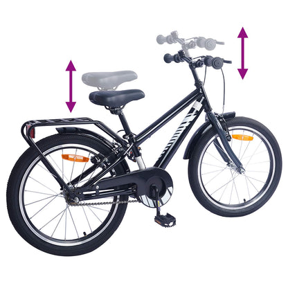 Kids Bike 18'' for 5-7 Years Old Black