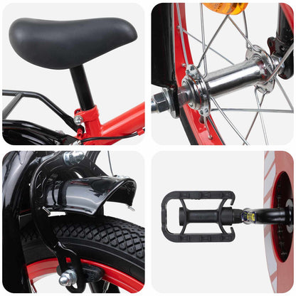 Kids Bike 16 Inches for 4-6 Years Old Red