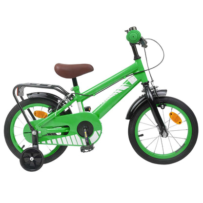 Kids Bike 12 Inches for 2-4 Years Old Green