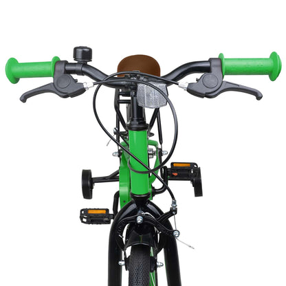 Kids Bike 14 Inches for 3-5 Years Old Green