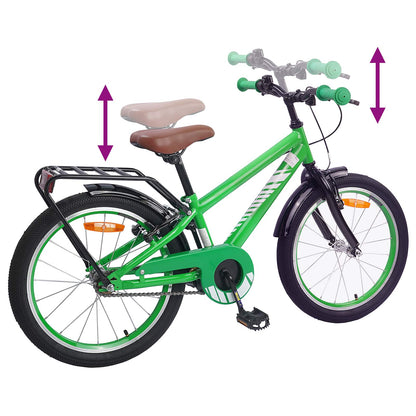 Kids Bike 20 Inches for 6-11 Years Old Green